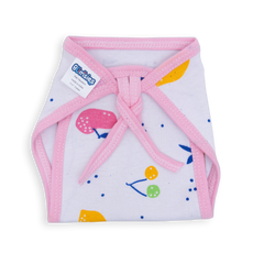 Reusable Cotton Lace Tie-Up Nappy - Pack of 12