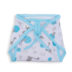 Reusable Cotton Lace Tie-Up Nappy with Pad - Pack of 8