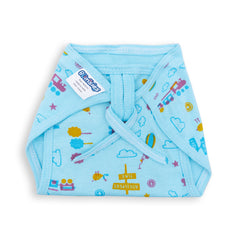 Reusable Cotton Lace Tie-Up Nappy - Pack of 12