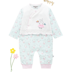 Girls Romper - Bunny Print