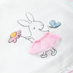 Girls Romper - Bunny Print