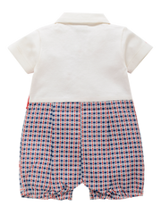 Boys Romper - Red Jacket and Tie