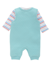 Boys Dungaree - Racing Car Green