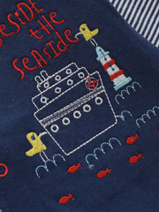 Boys Full Sleeve Romper Sea Lighthouse