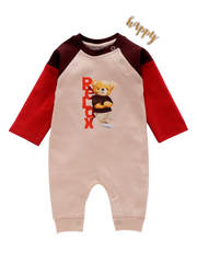 Boys Full Sleeve Romper - Teddy Relax