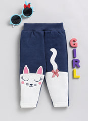 Girls Pajama - Navy Cat