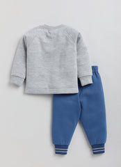 Boys Tshirt and Pajama - Blue Grey Tiger