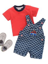 Boys Dungaree - Red Car