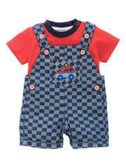 Boys Dungaree - Red Car