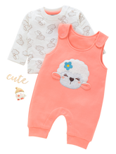 Girls Full Sleeve Top with Romper - Sheep