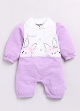 Full Sleeve Romper Violet Bunny