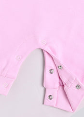 Girls Full Sleeve Romper Birdie Pink