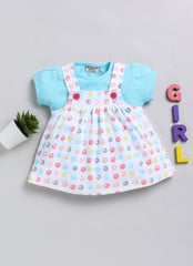 Girls Printed Skirt Blue