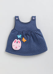 Girls Full Sleeve Top with Dungaree - Bunny