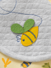 Girls Full Sleeve Dress Shrug with Pant - Honey Bee