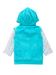 Girls Full Sleeve Top with Pajama and Hoodie