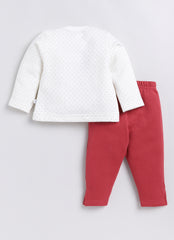 Full Sleeve Top with Legging - Red Cat