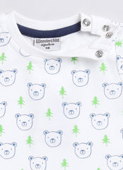 Boys Romper - Blue Bear