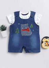 Boys Romper - Blue Bear