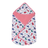 Multipurpose Printed Cotton Baby Warm Hooded Wrapper