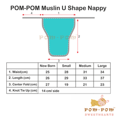 Muslin Reusable Printed Nappy - Elephant