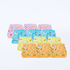 Reusable Cotton Lace Tie-Up Nappy - Pack of 12