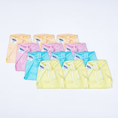 Reusable Cotton Lace Tie-Up Nappy - Pack of 12
