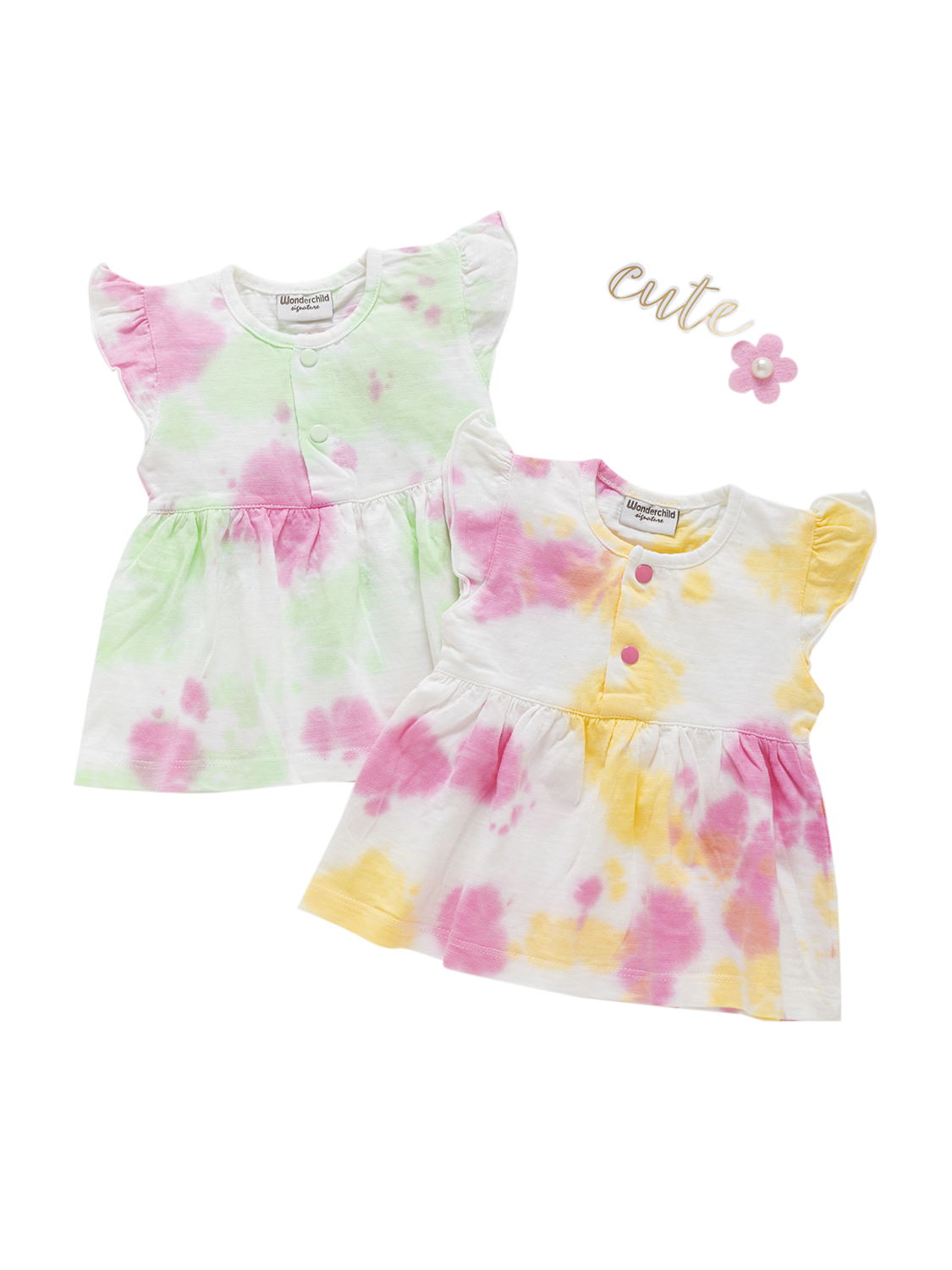 Girls Frock Short Sleeve Pack of 2