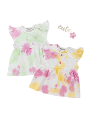 Girls Frock Short Sleeve Pack of 2