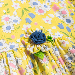 Girls Frock - Flower Bright