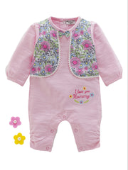 Girls Romper - Flower Print