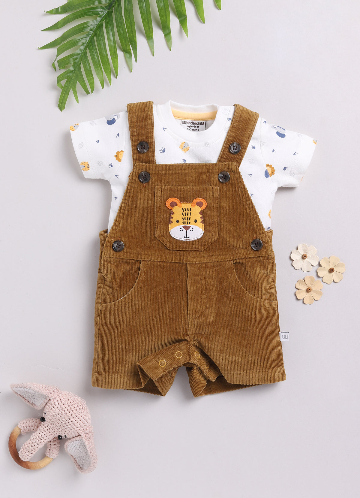Boys Dungaree - Tiger