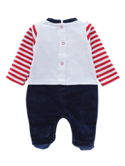 Boys Romper - Bear Red