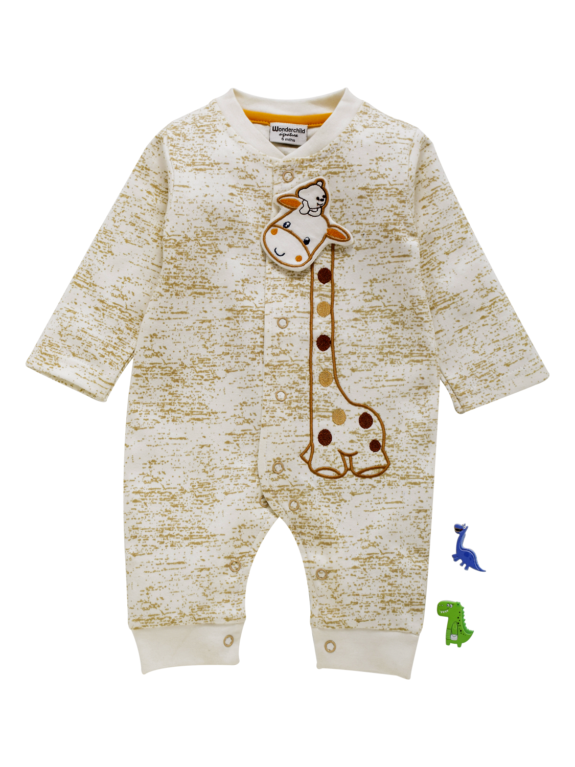 Boys Full Sleeve Romper Giraffe