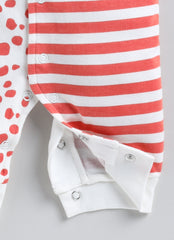 Boys Romper - Red Giraffe