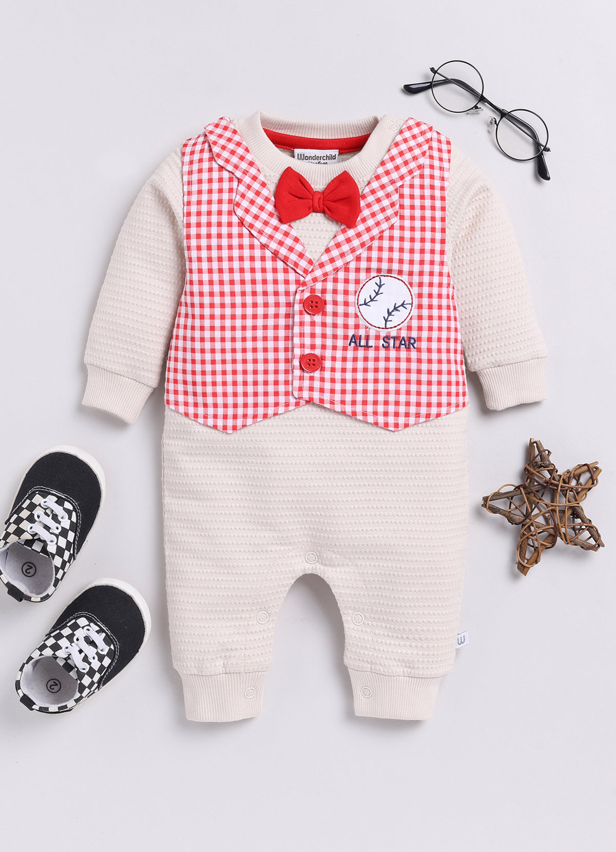 Fancy Romper - Baseball