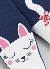 Girls Pajama - Navy Cat