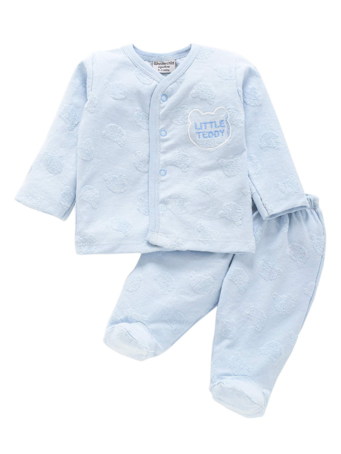Boys Tshirt and Pajama - Blue Teddy