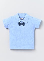 Boys T-shirt and Denim with Red Fancy Jacket