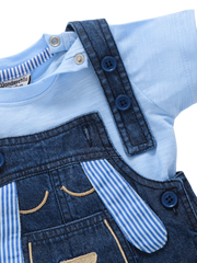 Boys Dungaree - Blue Dog
