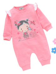 Girls Romper - Pink Girl