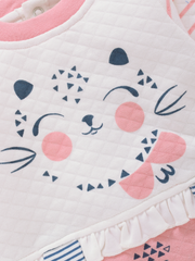Girls Romper - Cat Pink