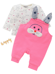 Top with Full Dungaree - Bunny