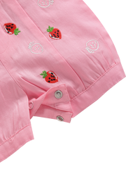 Girls Romper - Strawberry