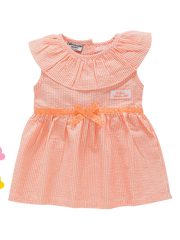 Girls A-line Dress Peach