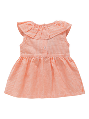 Girls A-line Dress Peach